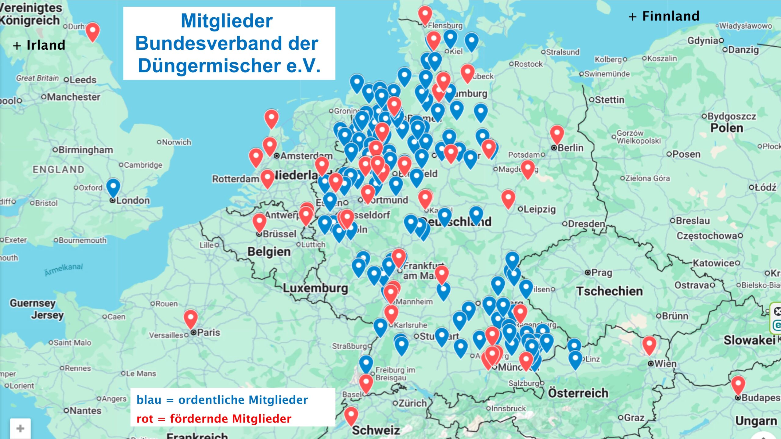 Bundesverband der Düngermischer - ordentliche Mitglieder und fördernde Mitglieder 2026